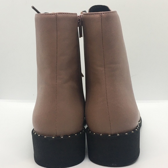 Dolls Kill Qupid Dusty Rose Pink Mauve Boots 7 - Picture 7 of 8